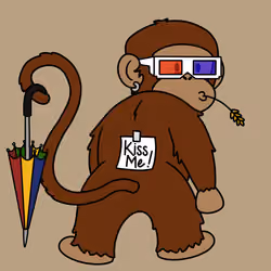 Kiss Me Monkey #3480