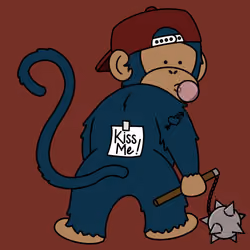 Kiss Me Monkey #7177