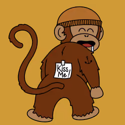 Kiss Me Monkey #9144