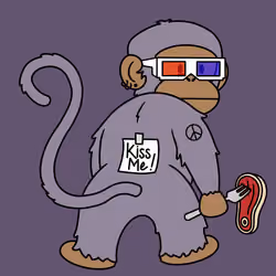 Kiss Me Monkey #4858