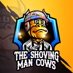 The Shoving Man Cows