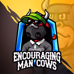 Encouraging Man Cows