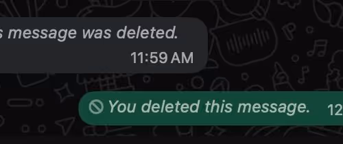 This Message Was Deleted