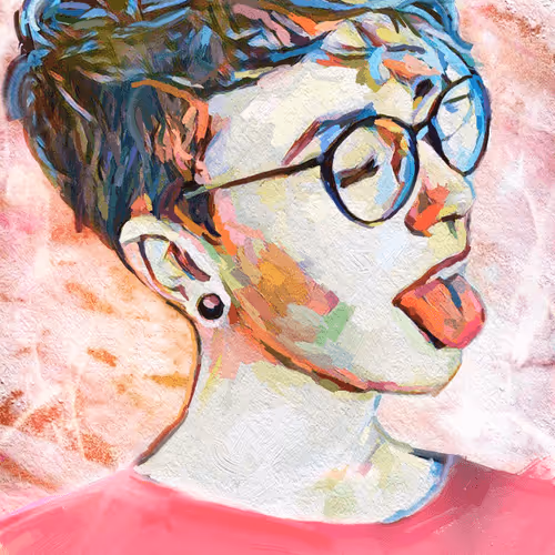 #portrait of a Young Woman. Digital Technique. Houston 2019