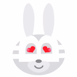 EmotiCOINS #bitcoin‪ ‬Bunny in love