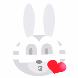 EmotiCOINS #bitcoin‪ ‬Bunny love kiss