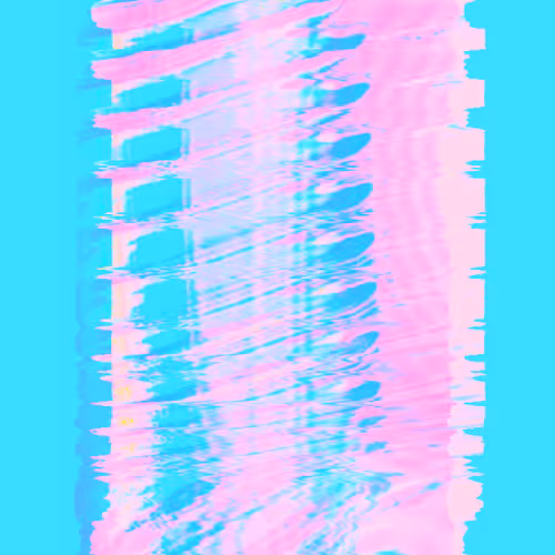 glitch in cyan: i of ii