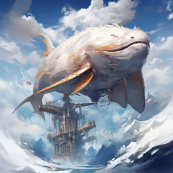 Azure Sky Cetacean
