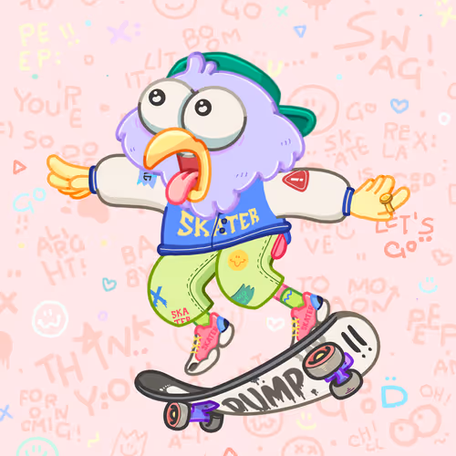 Skater Birds Skatepark