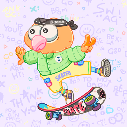Skater Birds Skatepark