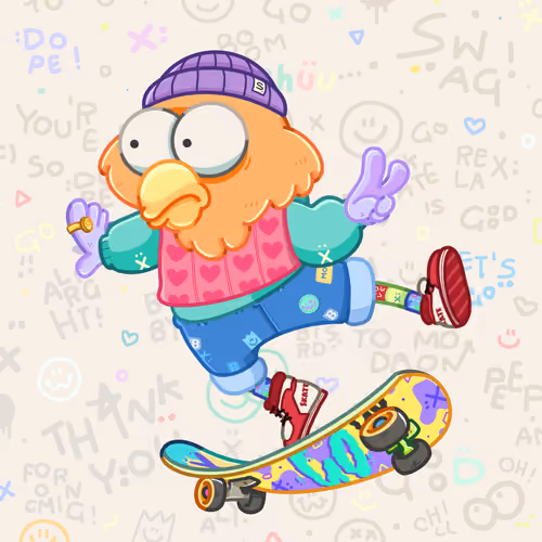 SkaterBirds #1013