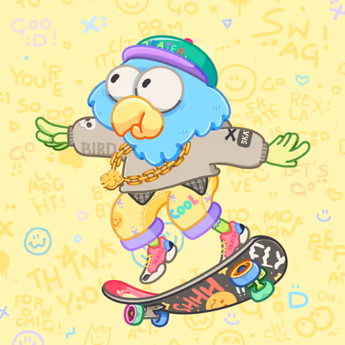 Skater Birds Skatepark