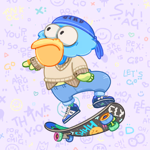 Skater Birds Skatepark