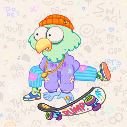 Skater Birds Skatepark