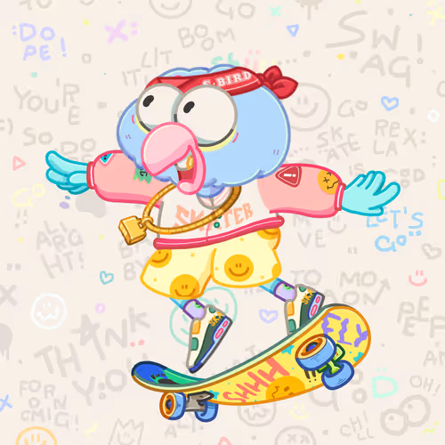 Skater Birds Skatepark