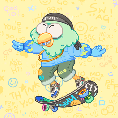 Skater Birds Skatepark