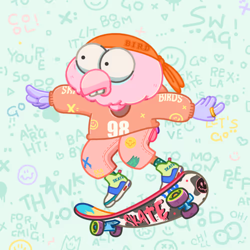 Skater Birds Skatepark