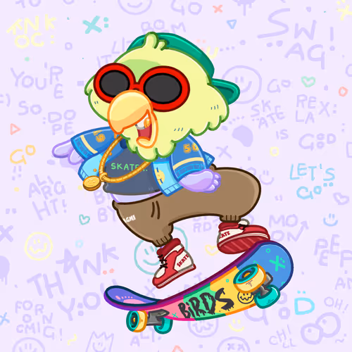Skater Birds Skatepark