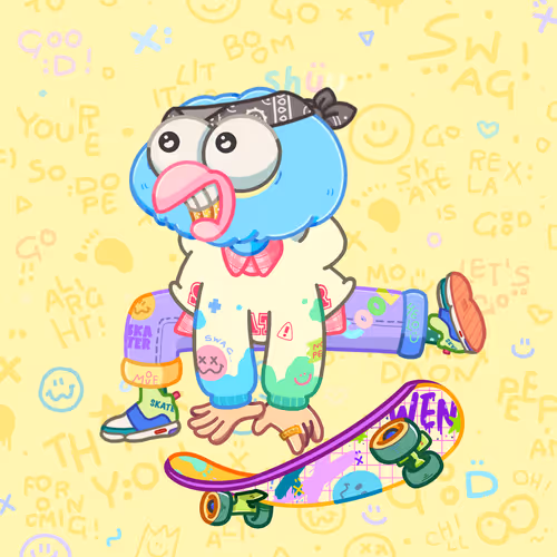 Skater Birds Skatepark