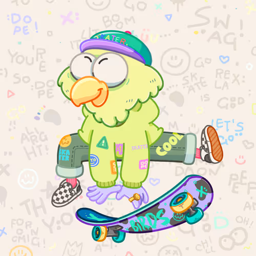 Skater Birds Skatepark
