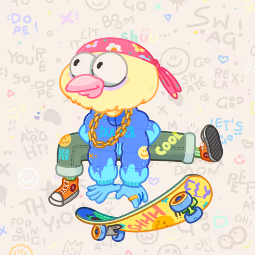 Skater Birds Skatepark