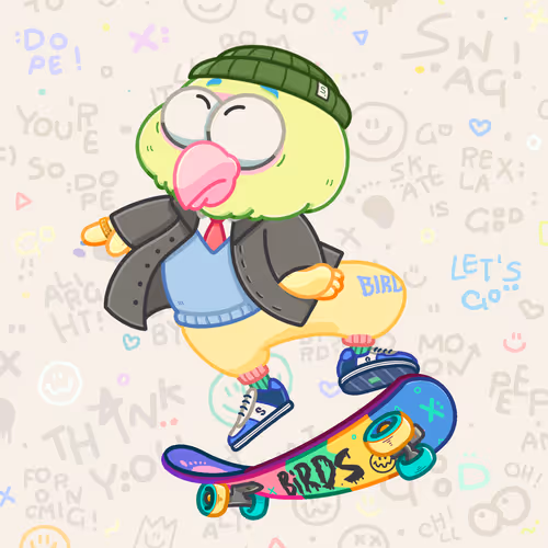 Skater Birds Skatepark