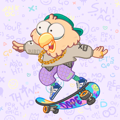 Skater Birds Skatepark