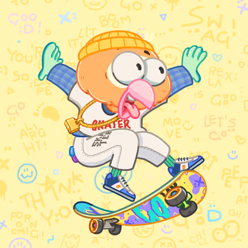 Skater Birds Skatepark