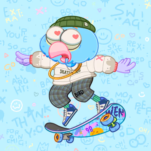 Skater Birds Skatepark