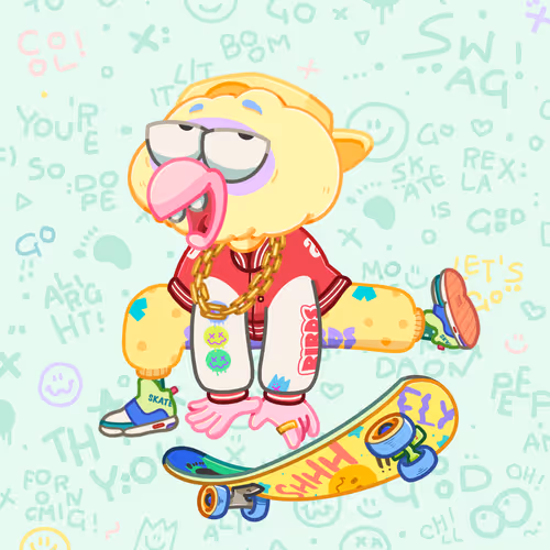 Skater Birds Skatepark