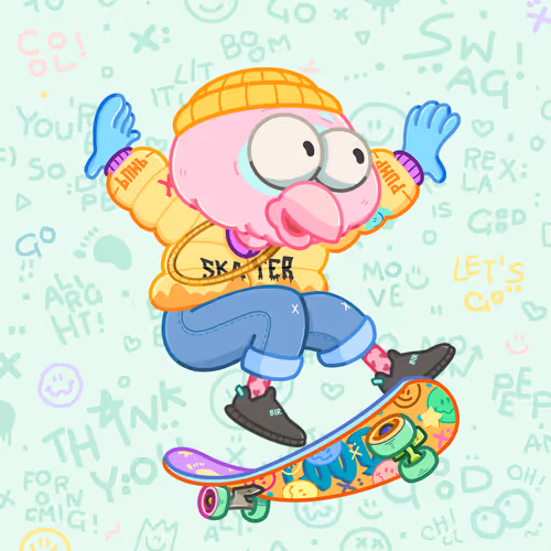 Skater Birds Skatepark