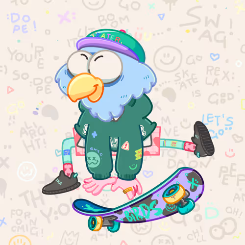 Skater Birds Skatepark