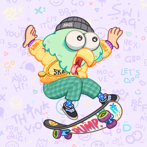Skater Birds Skatepark
