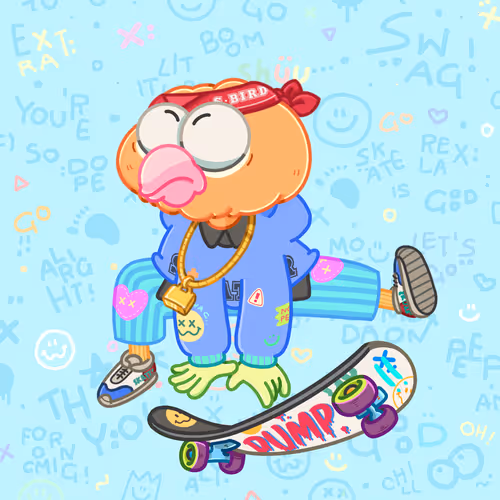 Skater Birds Skatepark