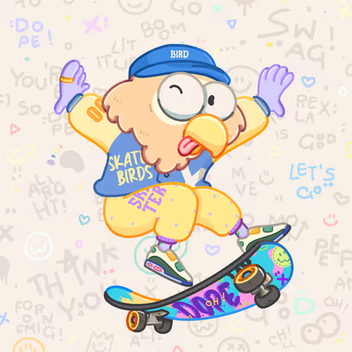 Skater Birds Skatepark