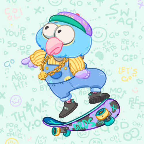 Skater Birds Skatepark