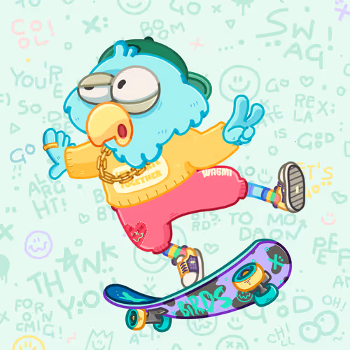 Skater Birds Skatepark