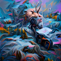 Alaska Snow Moose Wilderness Forest