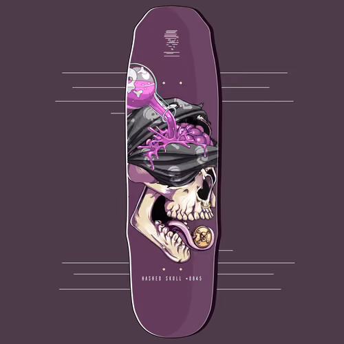 Hashed Skull #0845 Sledge Deck