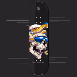 Hashed Skull #0567 Popsicle Deck