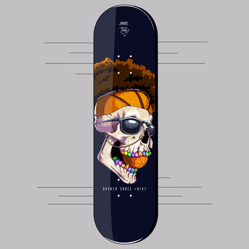 Hashed Skull #0147 Popsicle Deck