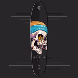 Hashed Skull #0351 Longboard Deck