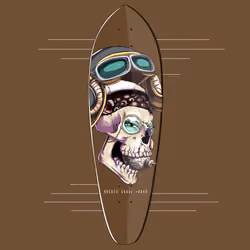 Hashed Skull #0440 Mini Cruiser Deck