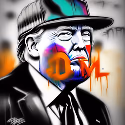 TRUMP SPRAYS CARDS #110