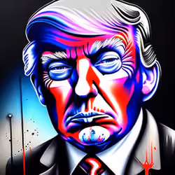 TRUMP SPRAYS CARDS #108