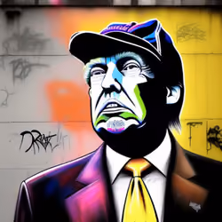 TRUMP SPRAYS CARDS #353