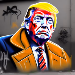 TRUMP SPRAYS CARDS #107