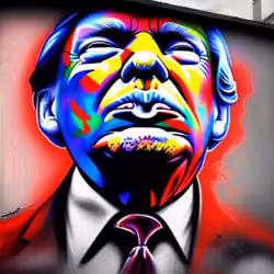 TRUMP SPRAYS CARDS #358