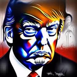 TRUMP SPRAYS CARDS #352