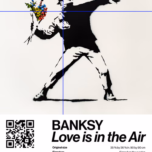 Banksy | Love Is In The Air #3242